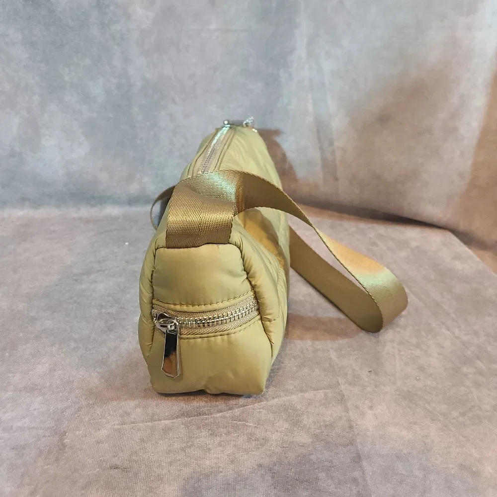Top Shop Beige Square‎ Quilted Shoulder Bag NWOT